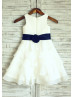 Ivory Chiffon Cupcake Flower Girl Dress